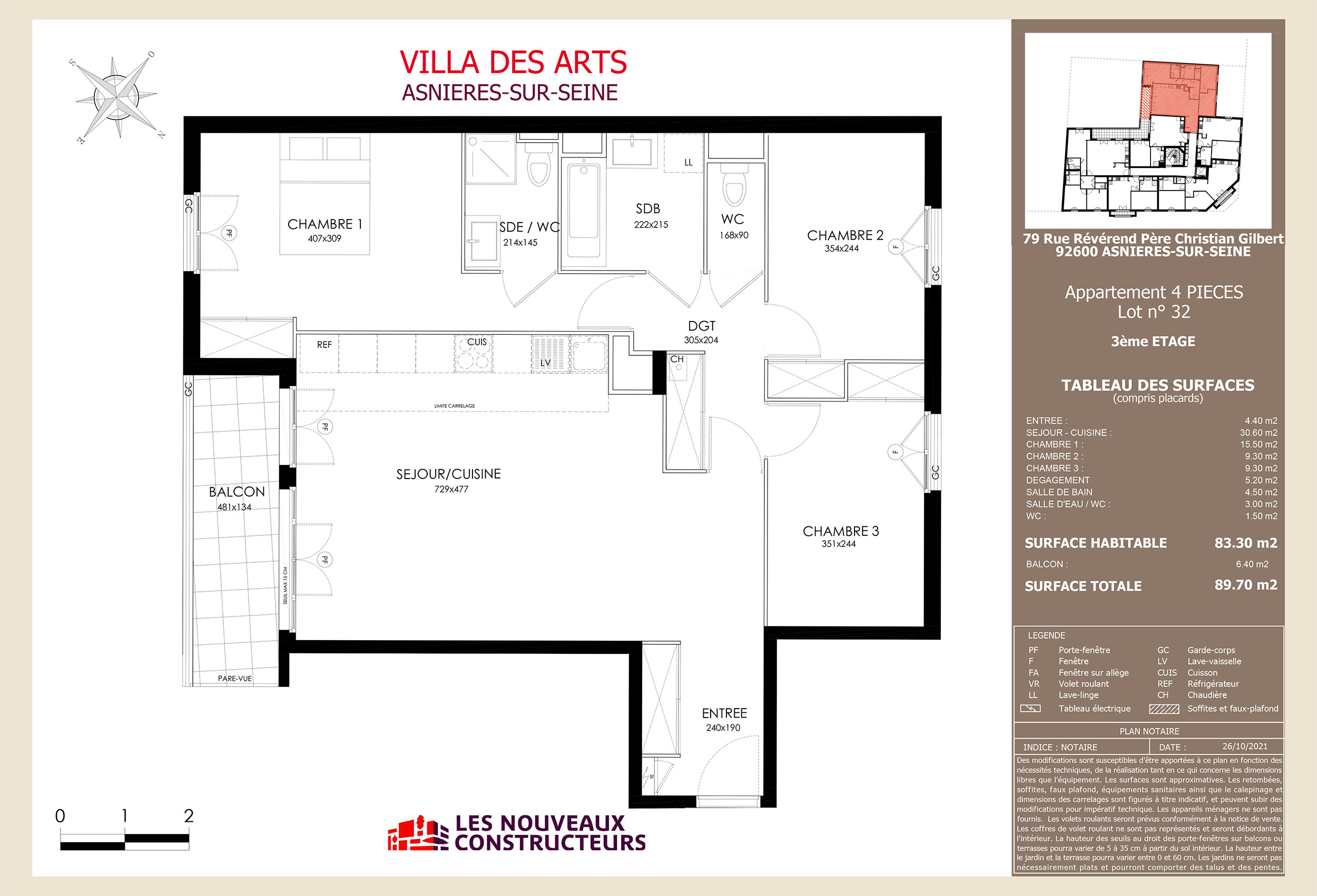 Asnieres - Villa Des Arts - Lot 32