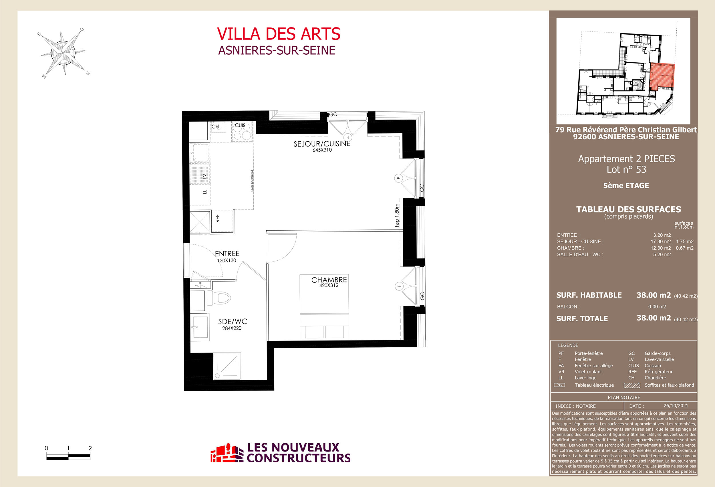 Asnieres - Villa Des Arts - Lot 53
