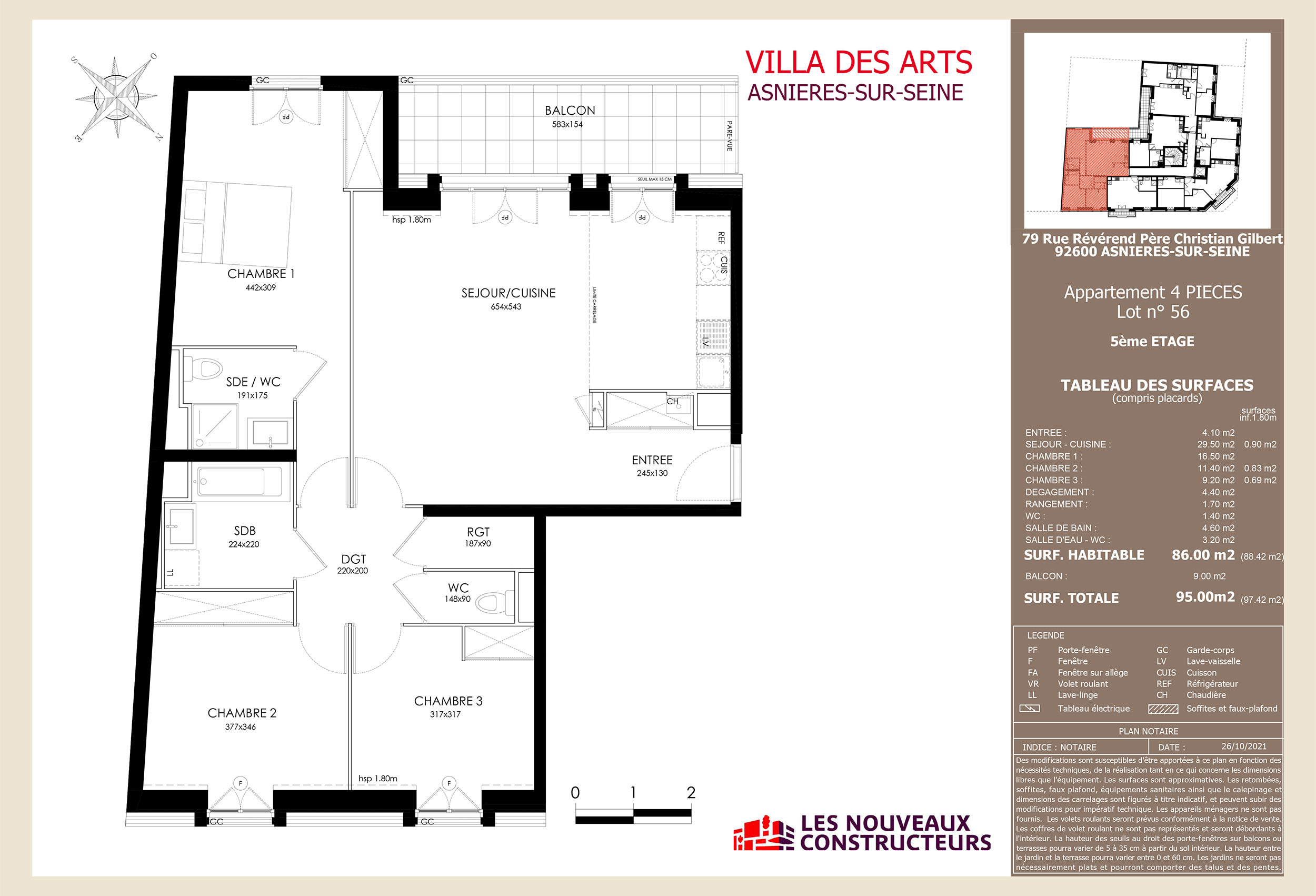 Asnieres - Villa Des Arts - Lot 56