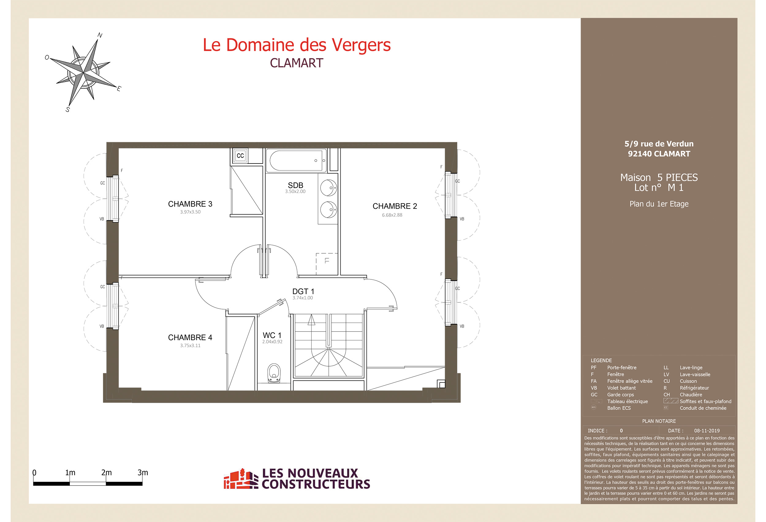 Clamart - Le Domaine des Vergers - M1 - 5 pieces