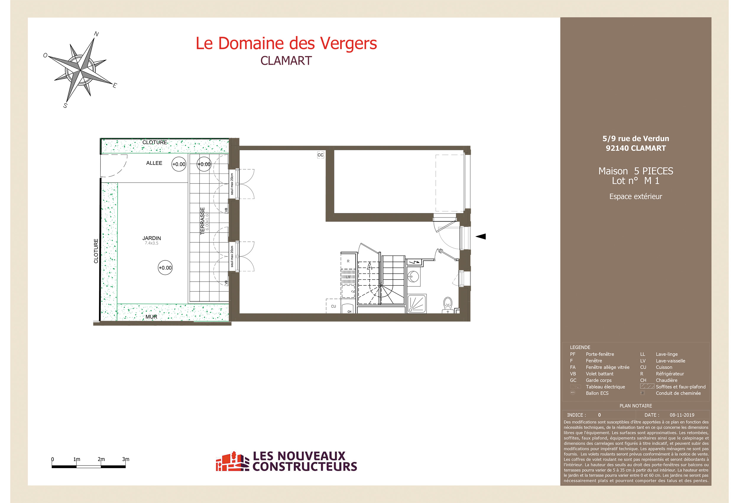 Clamart - Le Domaine des Vergers - M1 - 5 pieces