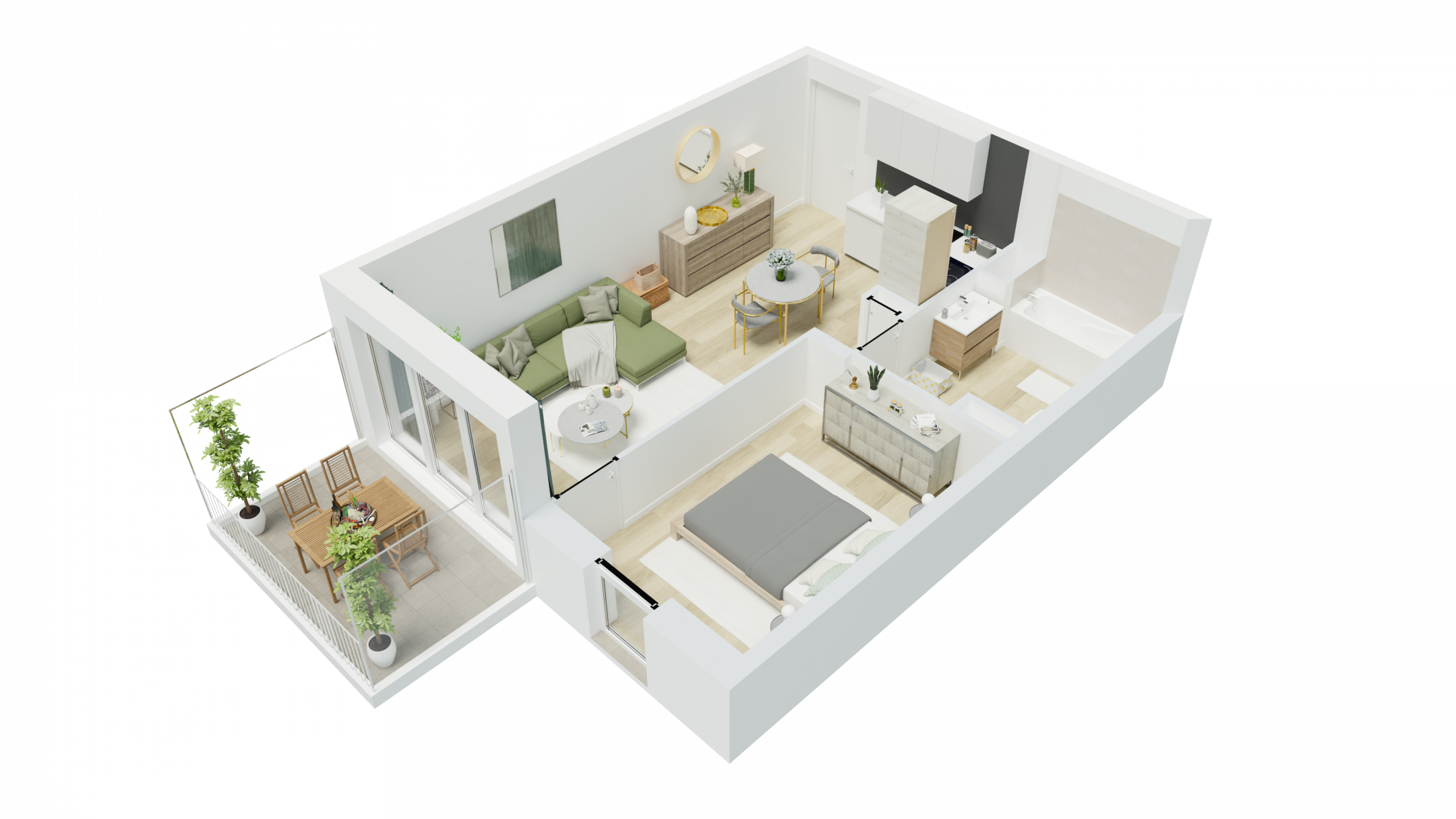 Cholet - Les jardins des Mauges - 2 pieces