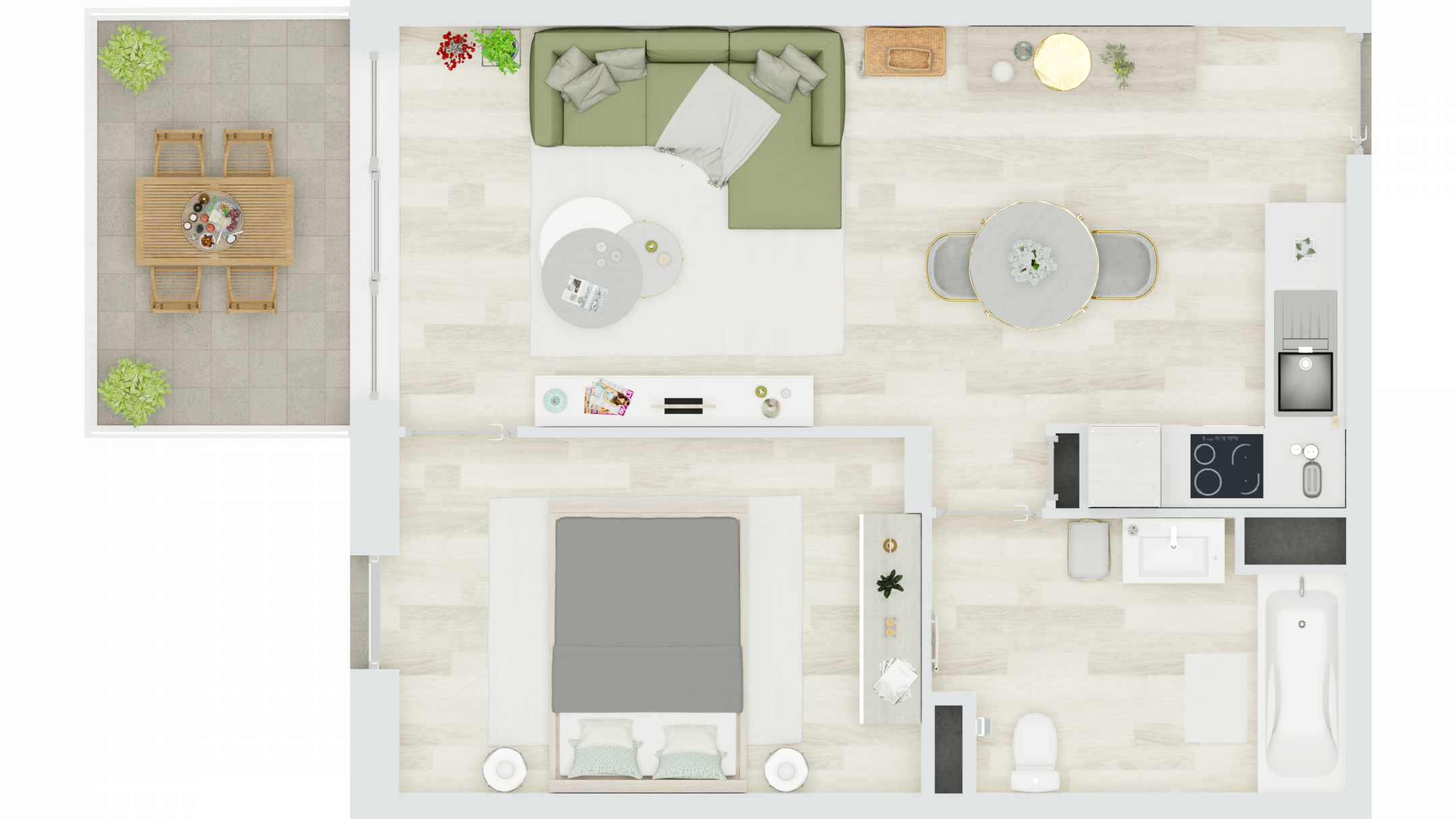 Cholet - Les jardins des Mauges - 2 pieces