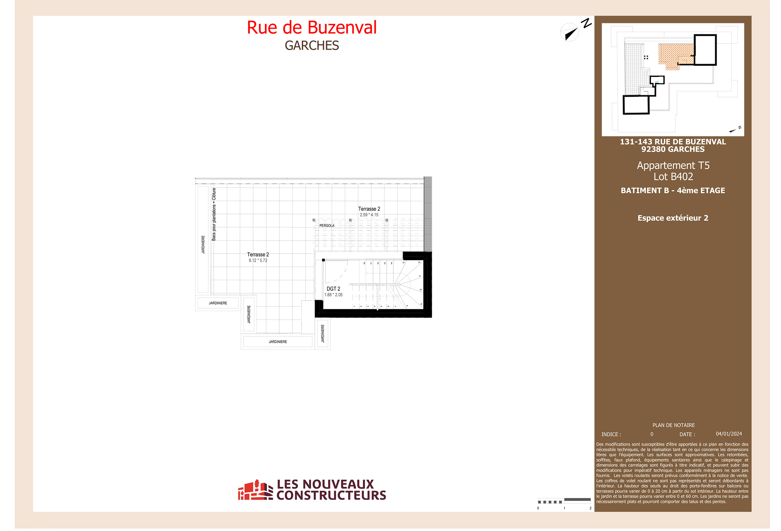 GARCHES - Rue de Buzenval - Lot 402 - 5 pièces