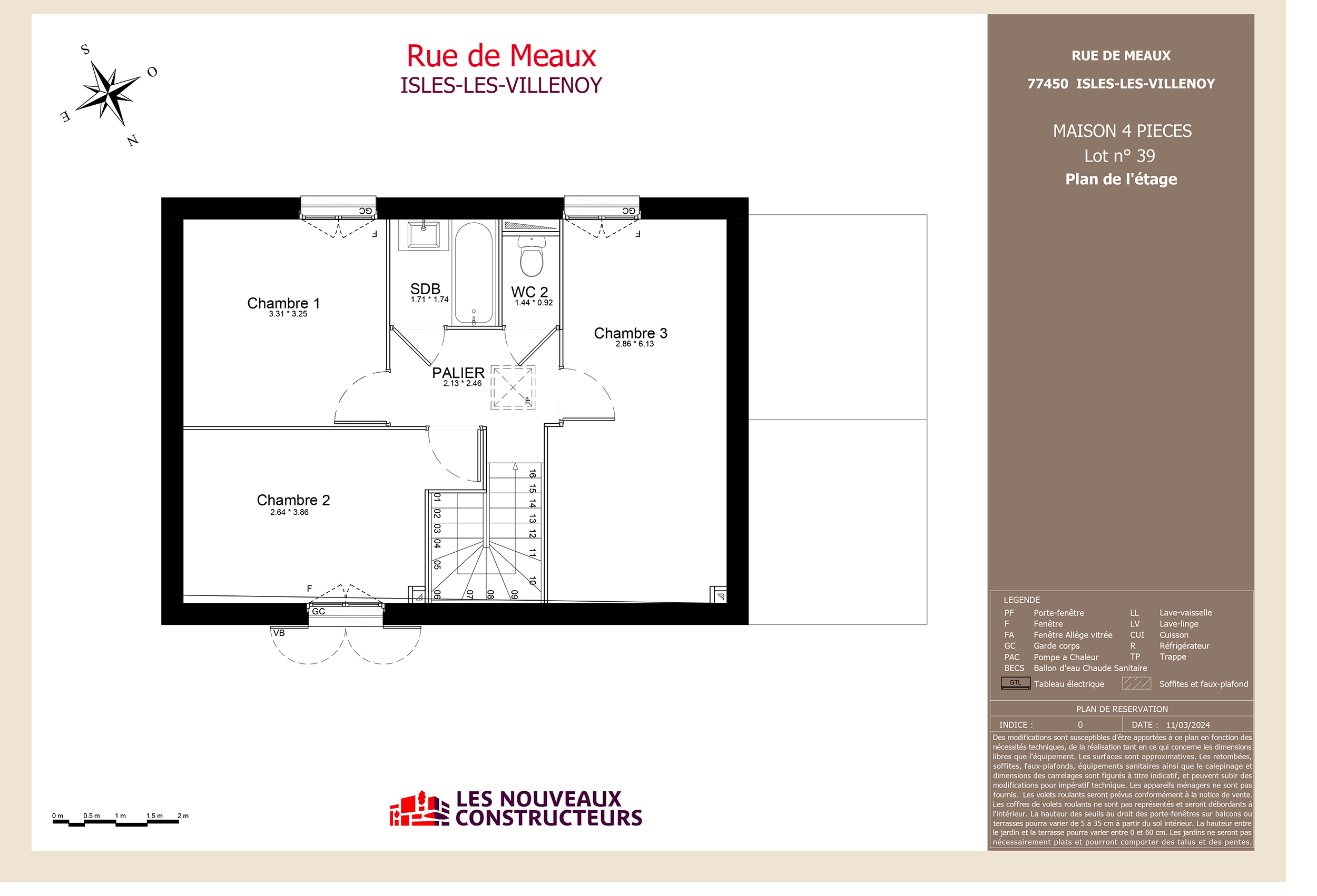 Isles-Les-Villenoy - Rue de Meaux - Lot 39 - 4 pieces