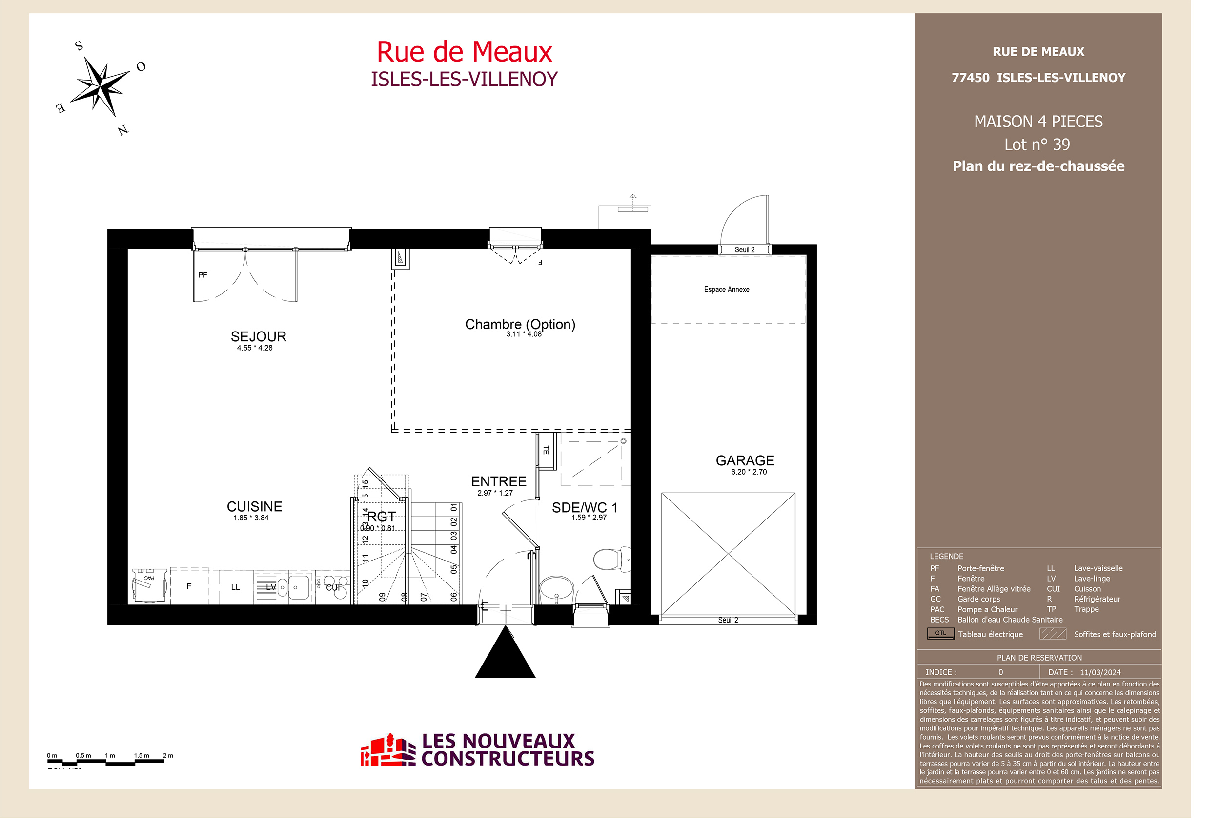 Isles-Les-Villenoy - Rue de Meaux - Lot 39 - 4 pieces