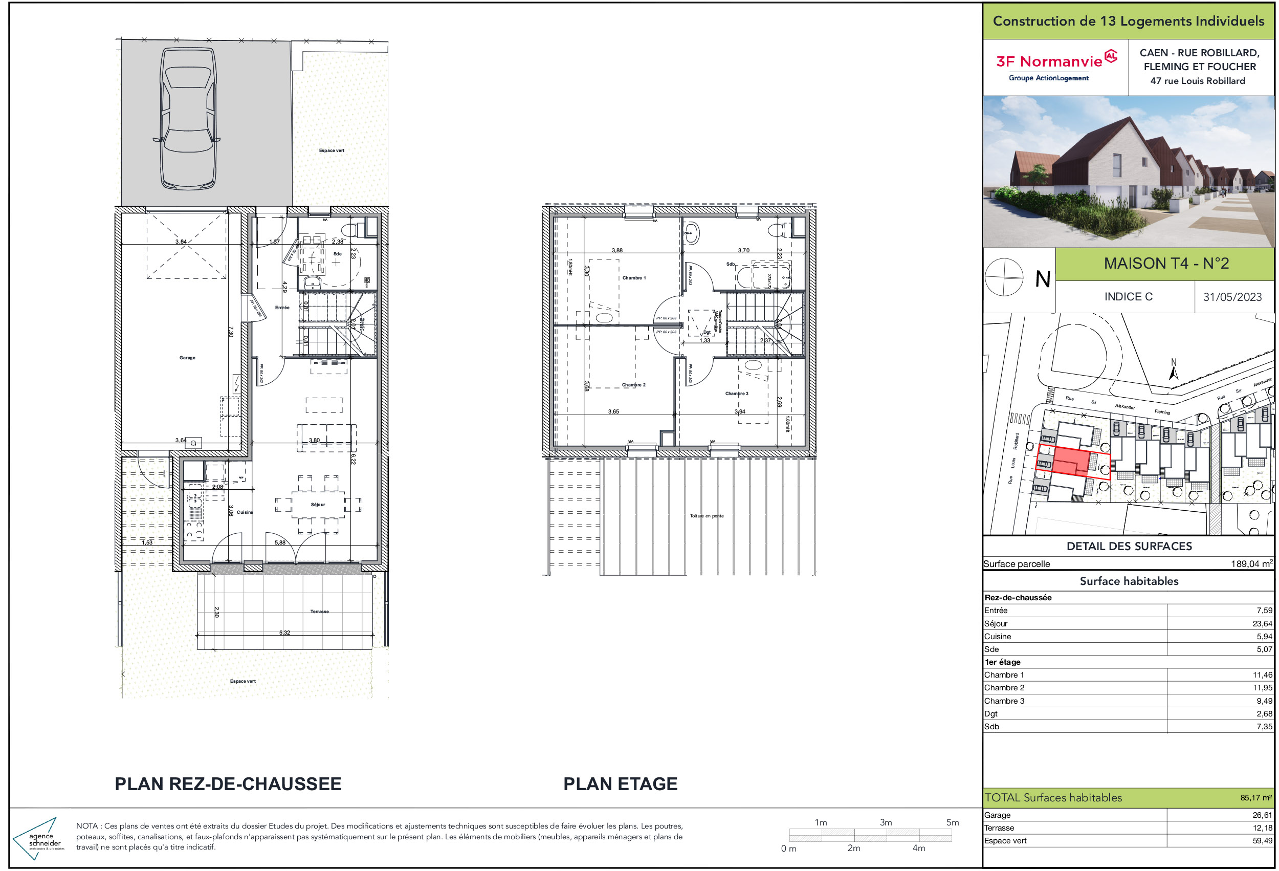 CAEN - Le clos Foucher - Lot 2