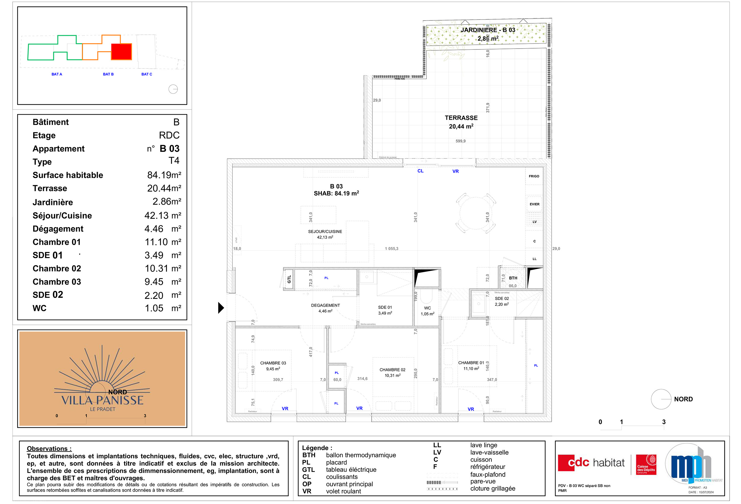 Villa Panisse - Logement B03