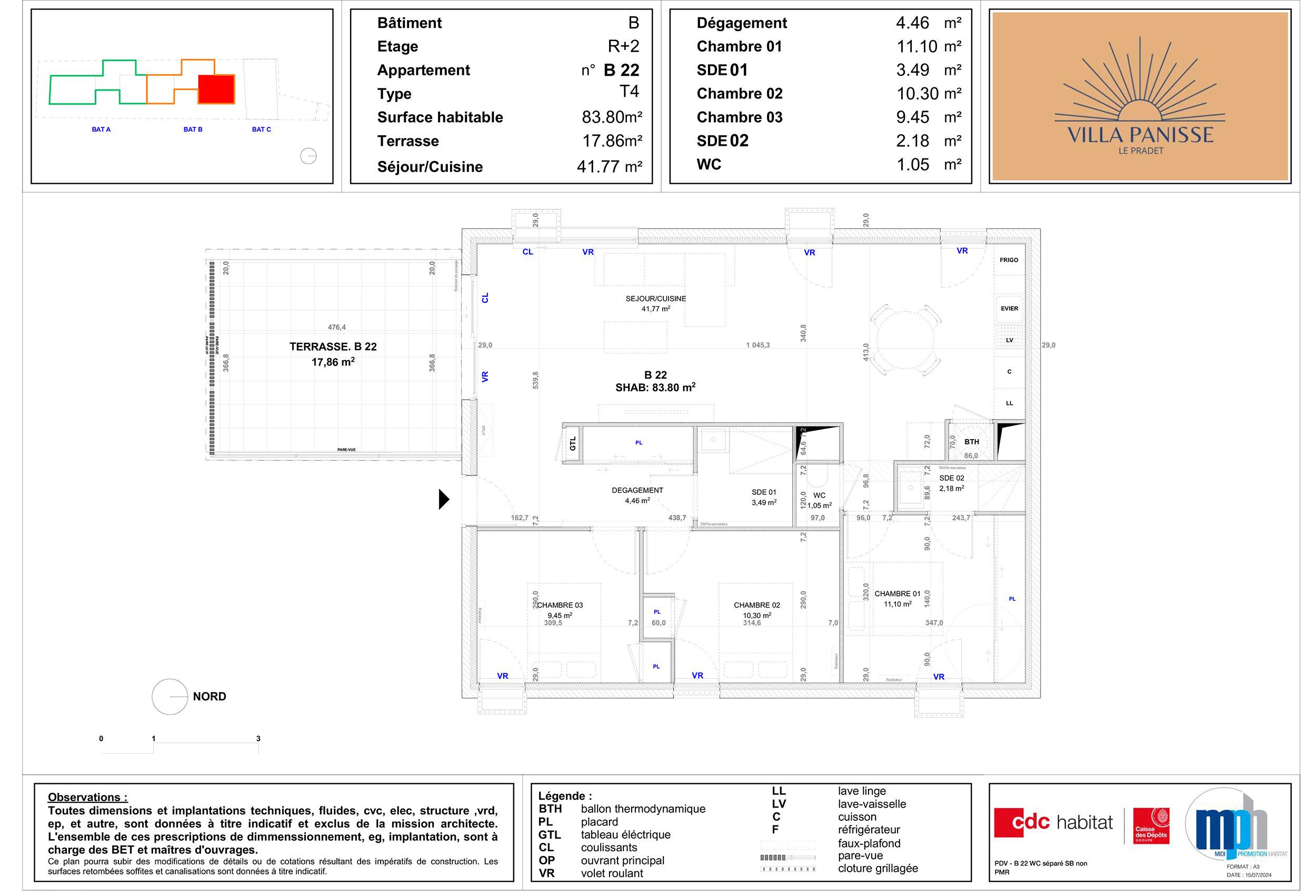 Villa Panisse - Logement B22