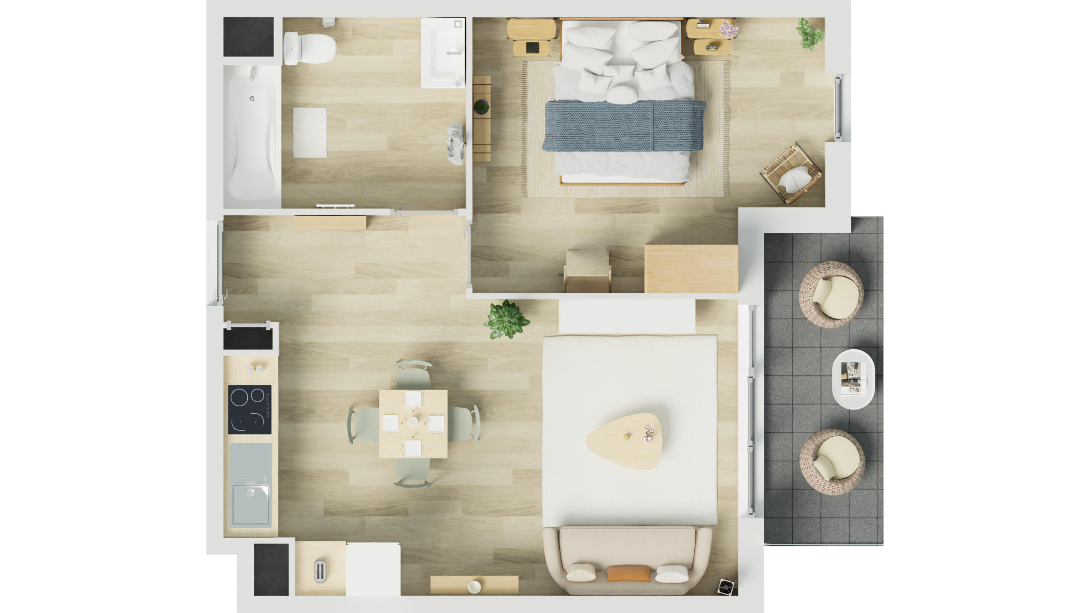 Saint-Martin-du-Tertre - Coeur de Bourg - Lot b19 - 2 pièces