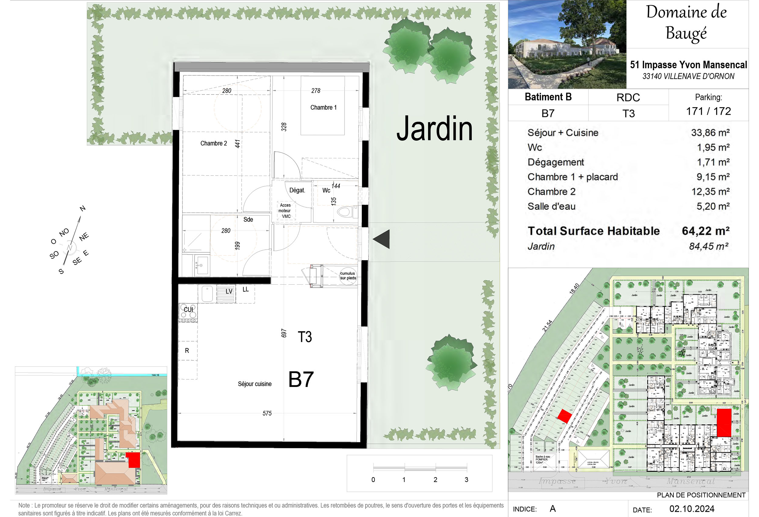 Villenave d'Ornon - Domaine de Baugé - Lot b7