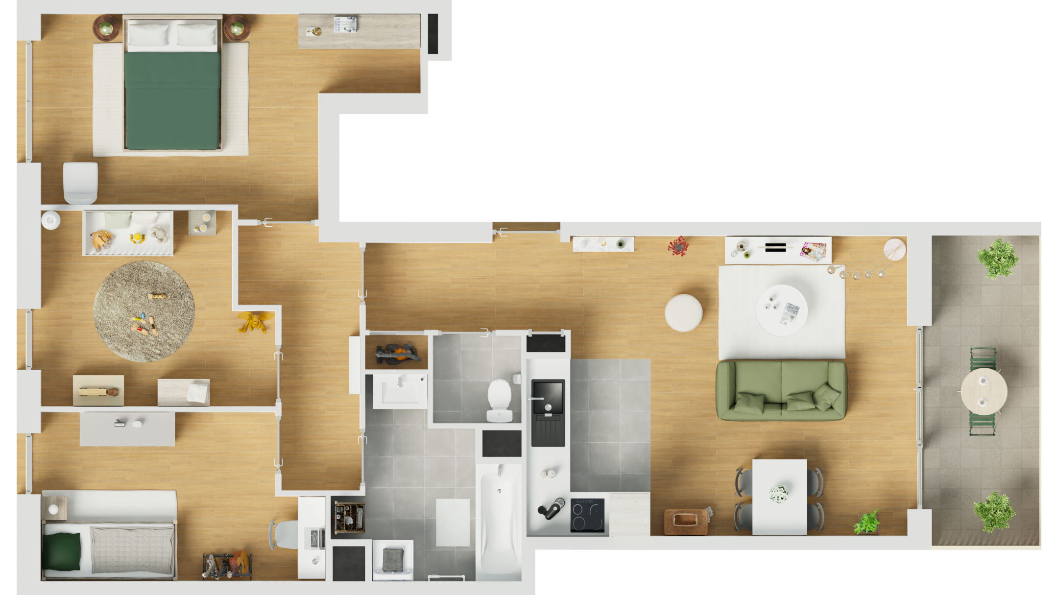 BUSSY-ST-GEORGES - GREEN LIFE III - Lot a1-21 - 4 pièces