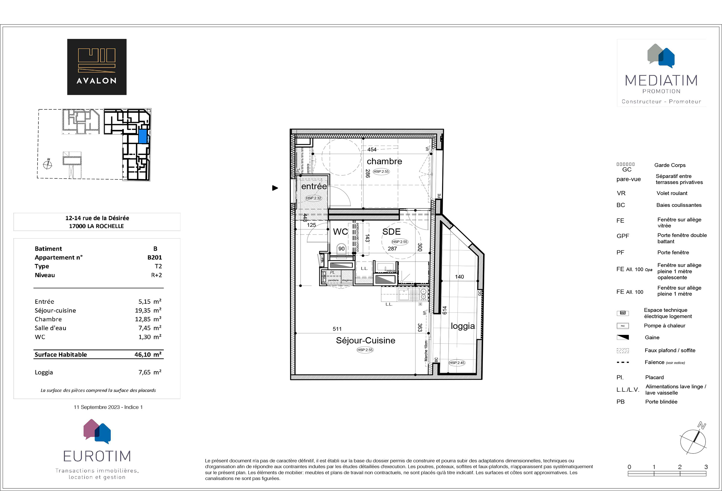 La Rochelle - AVALON - Lot B201