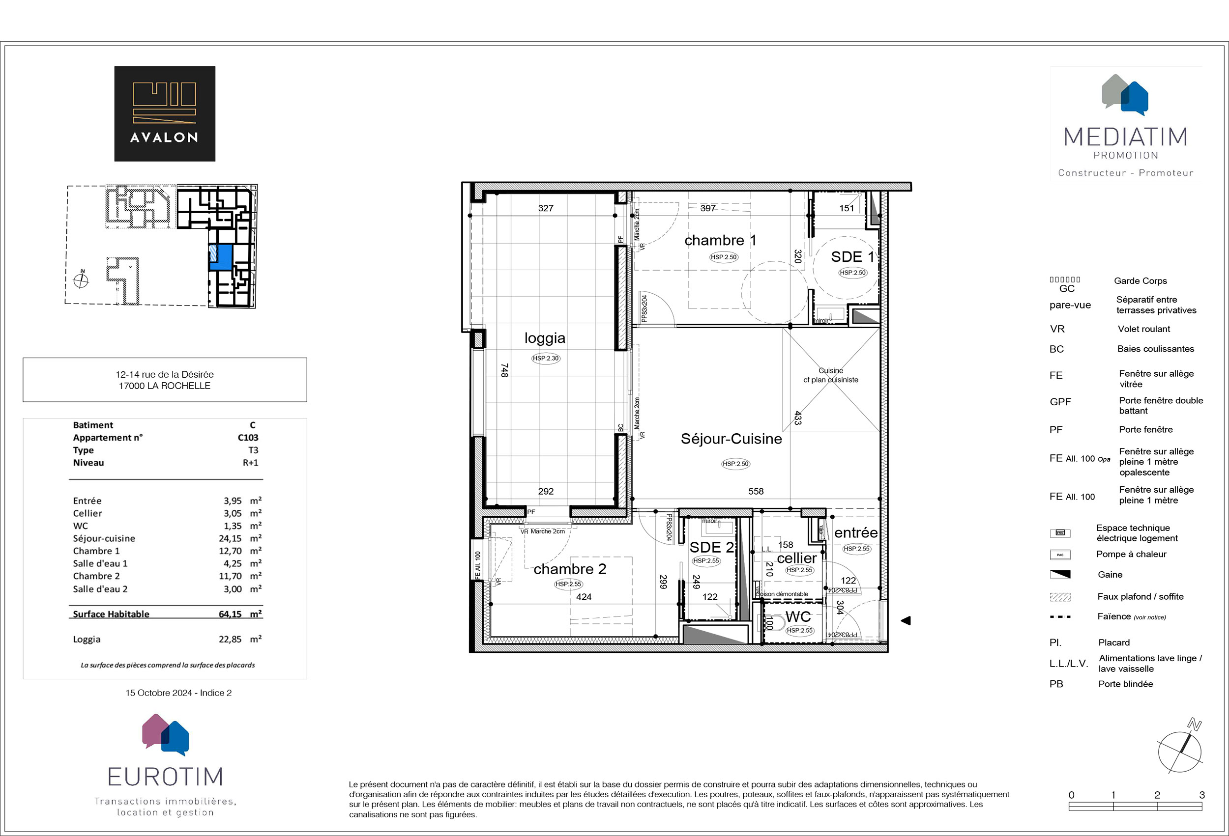 La Rochelle - AVALON - Lot C103