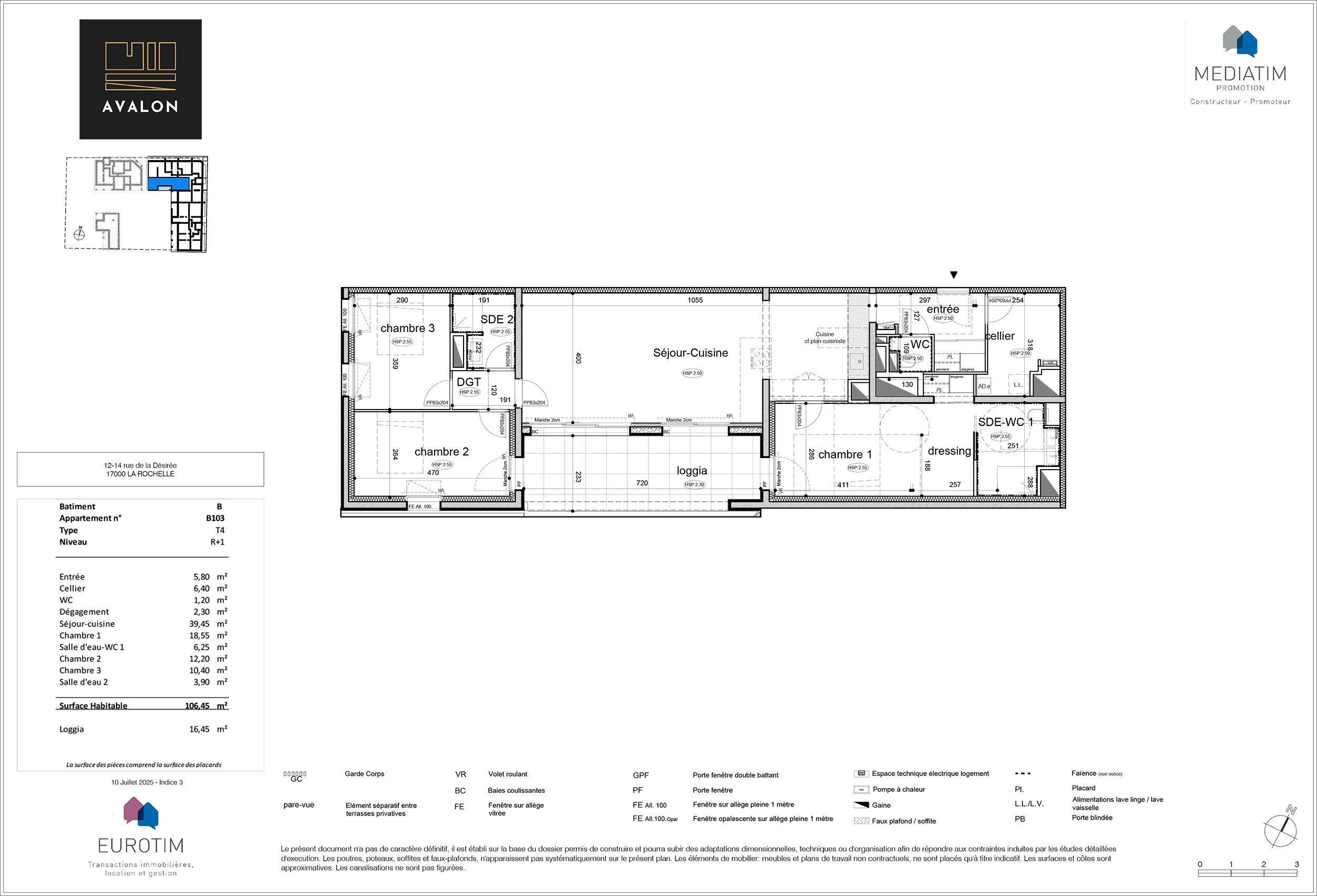 La Rochelle - AVALON - Lot B103