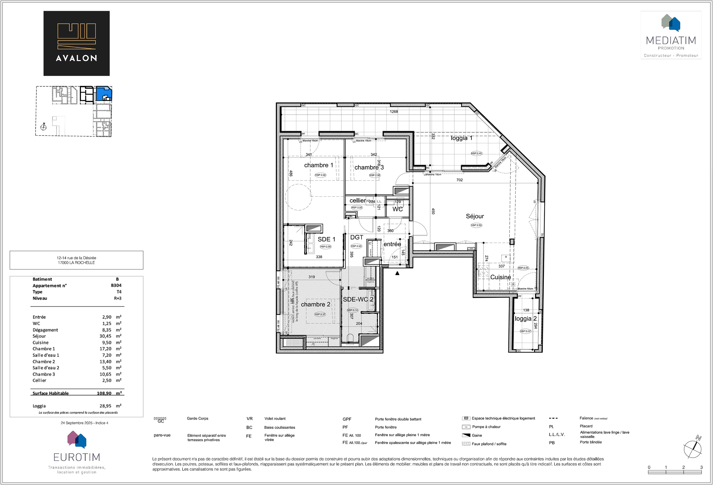 La Rochelle - AVALON - Lot B304