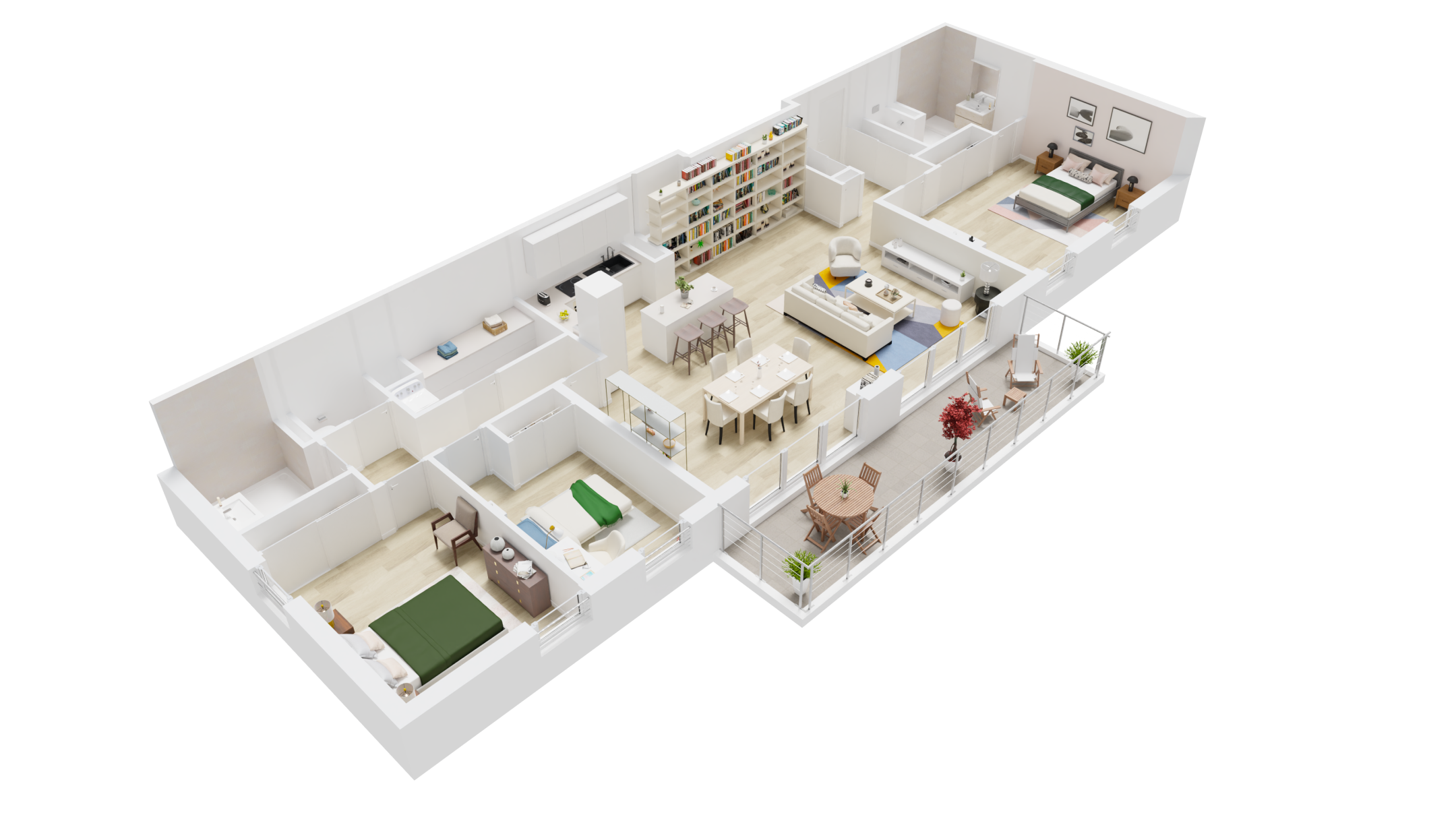   -   - Lot 211 - 4 pièces