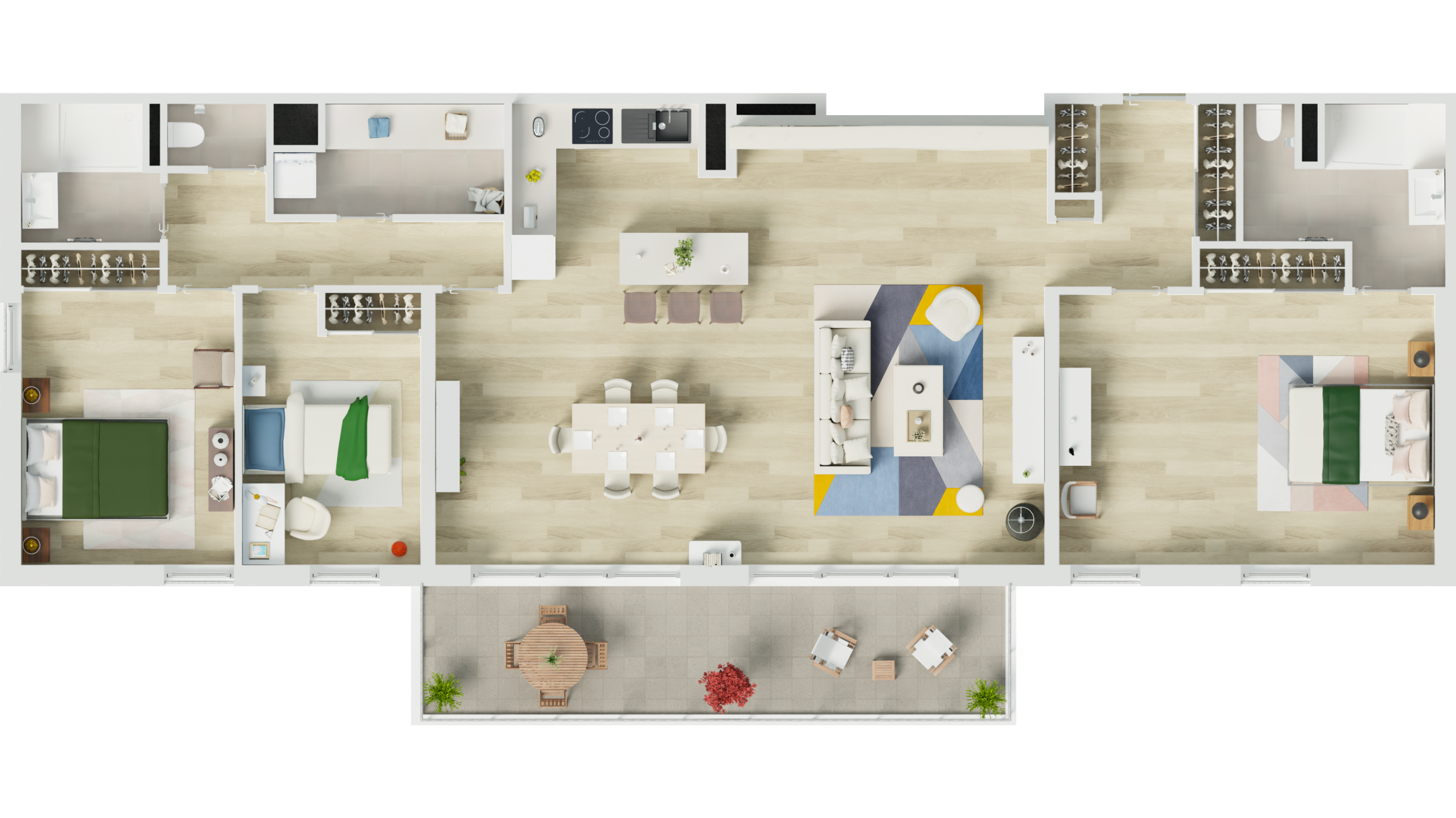   -   - Lot 211 - 4 pièces