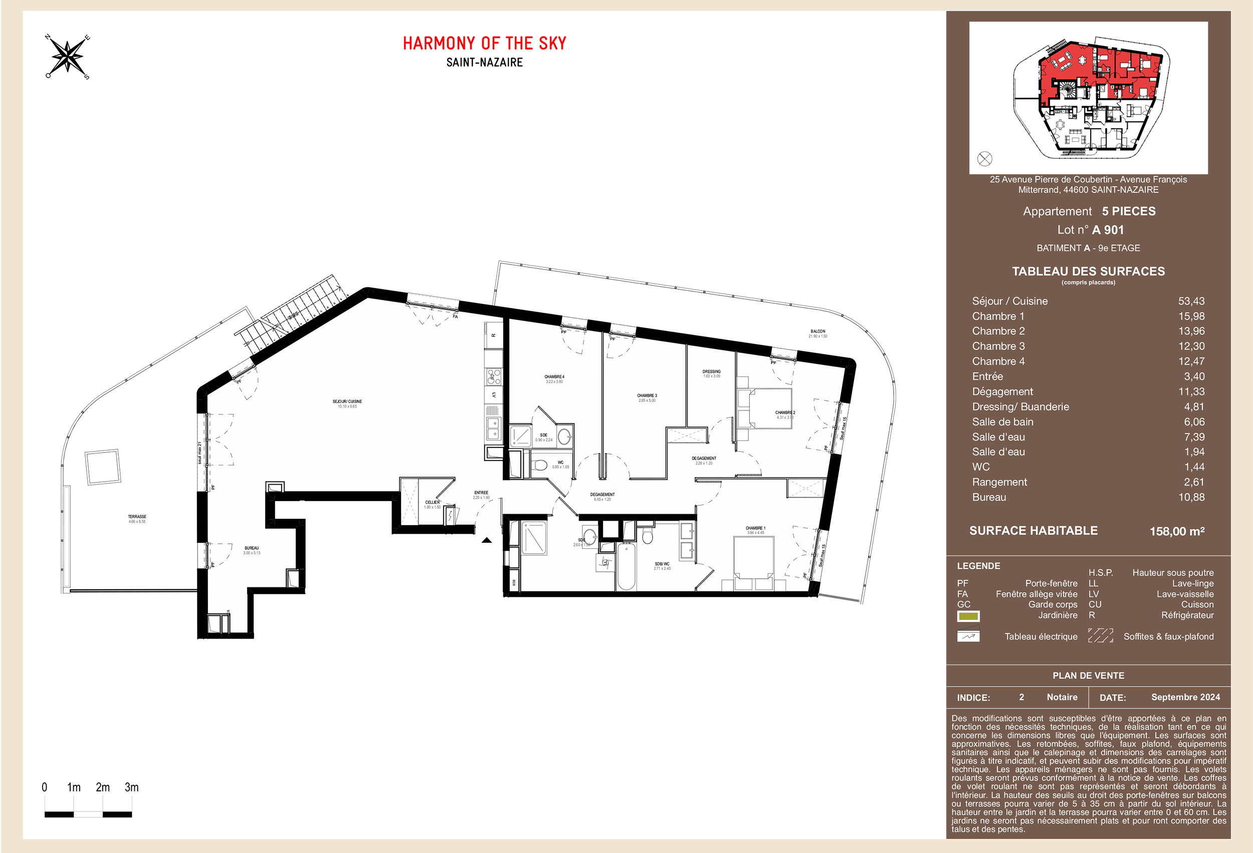 Saint Nazaire - Harmony of the Sky - Lot A 901 - 5 pièces