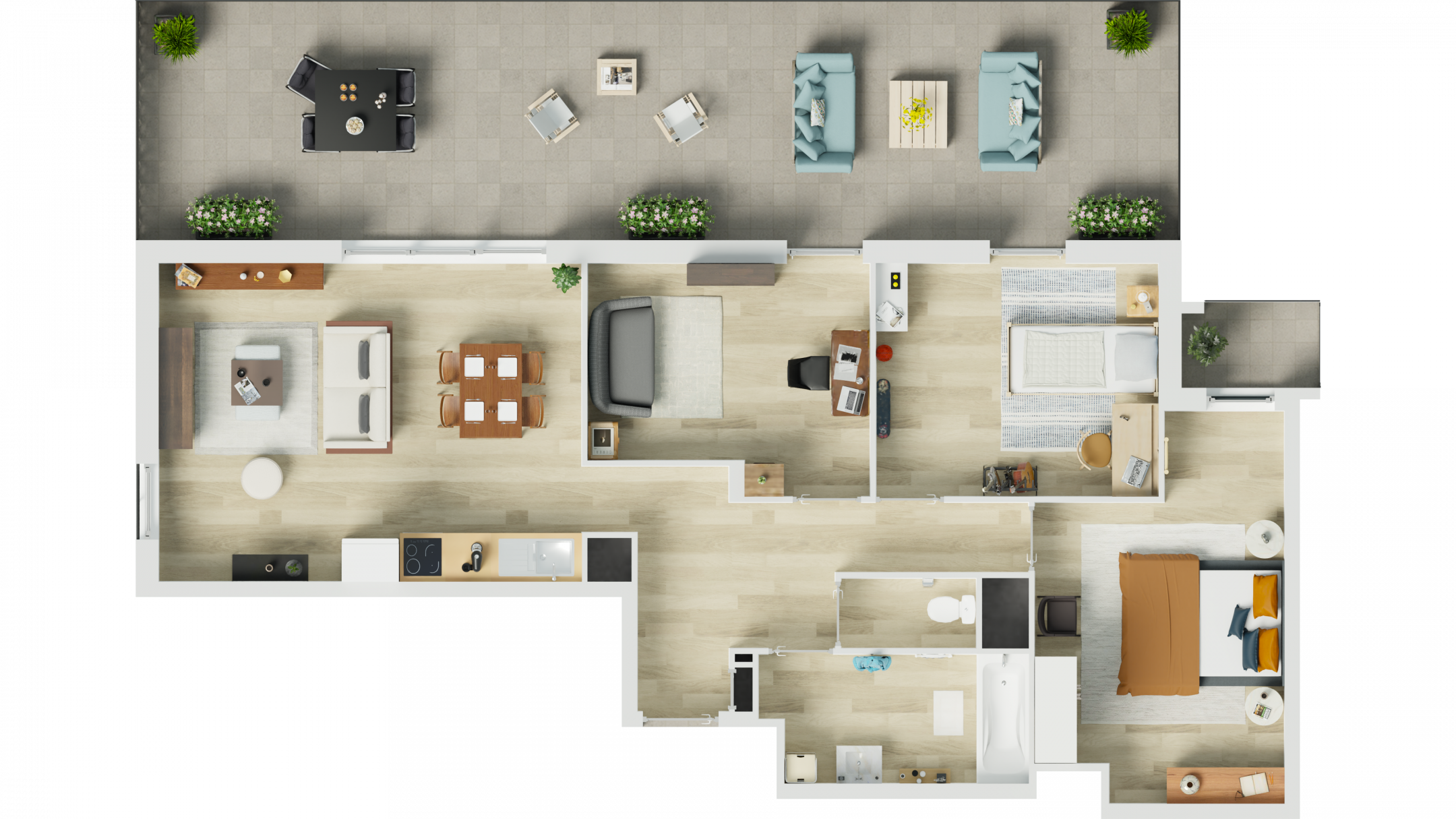 Brou-sur-Chantereine - Cœur Chantereine - Lot c25 - 4 pièces