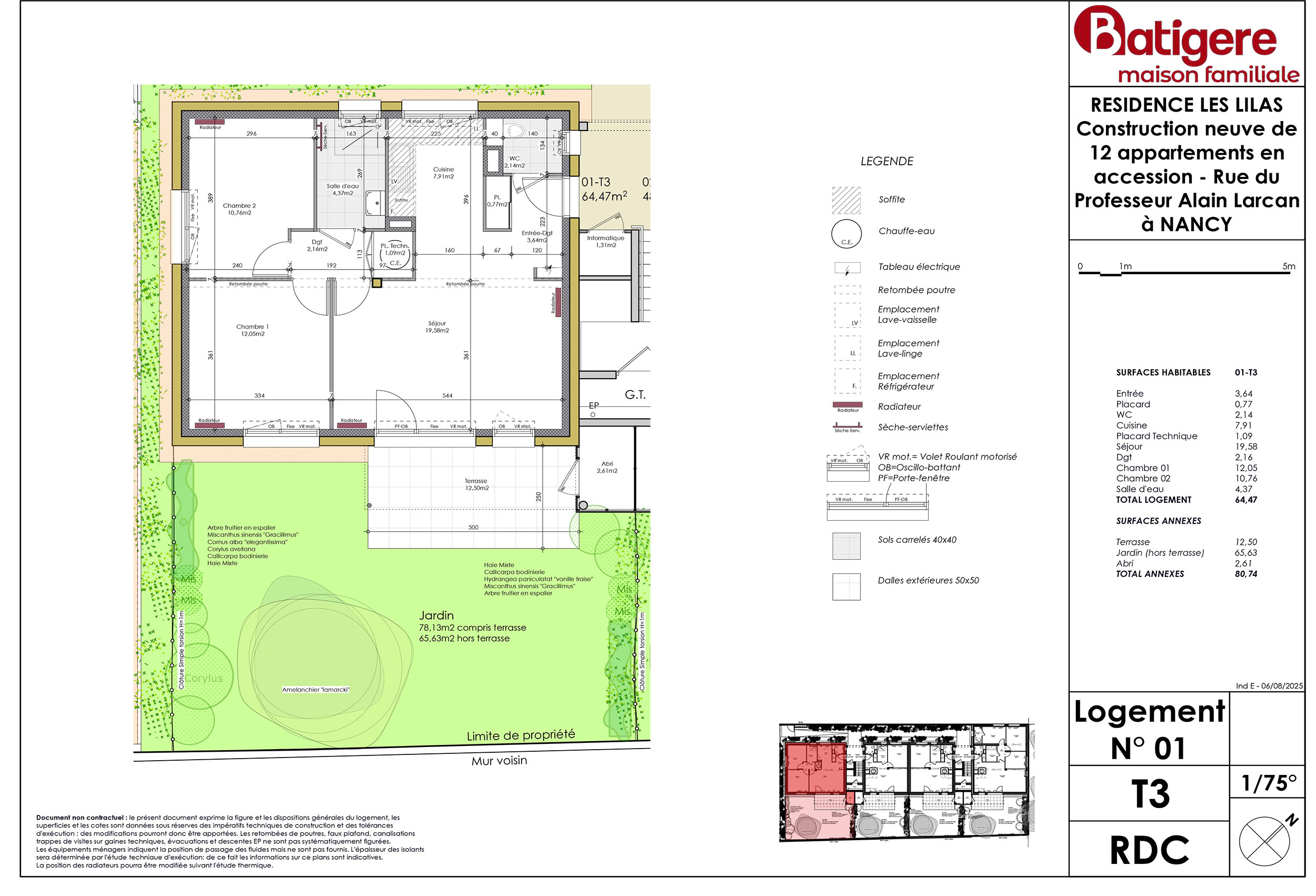 NANCY - Résidence les Lilas - Lot 01