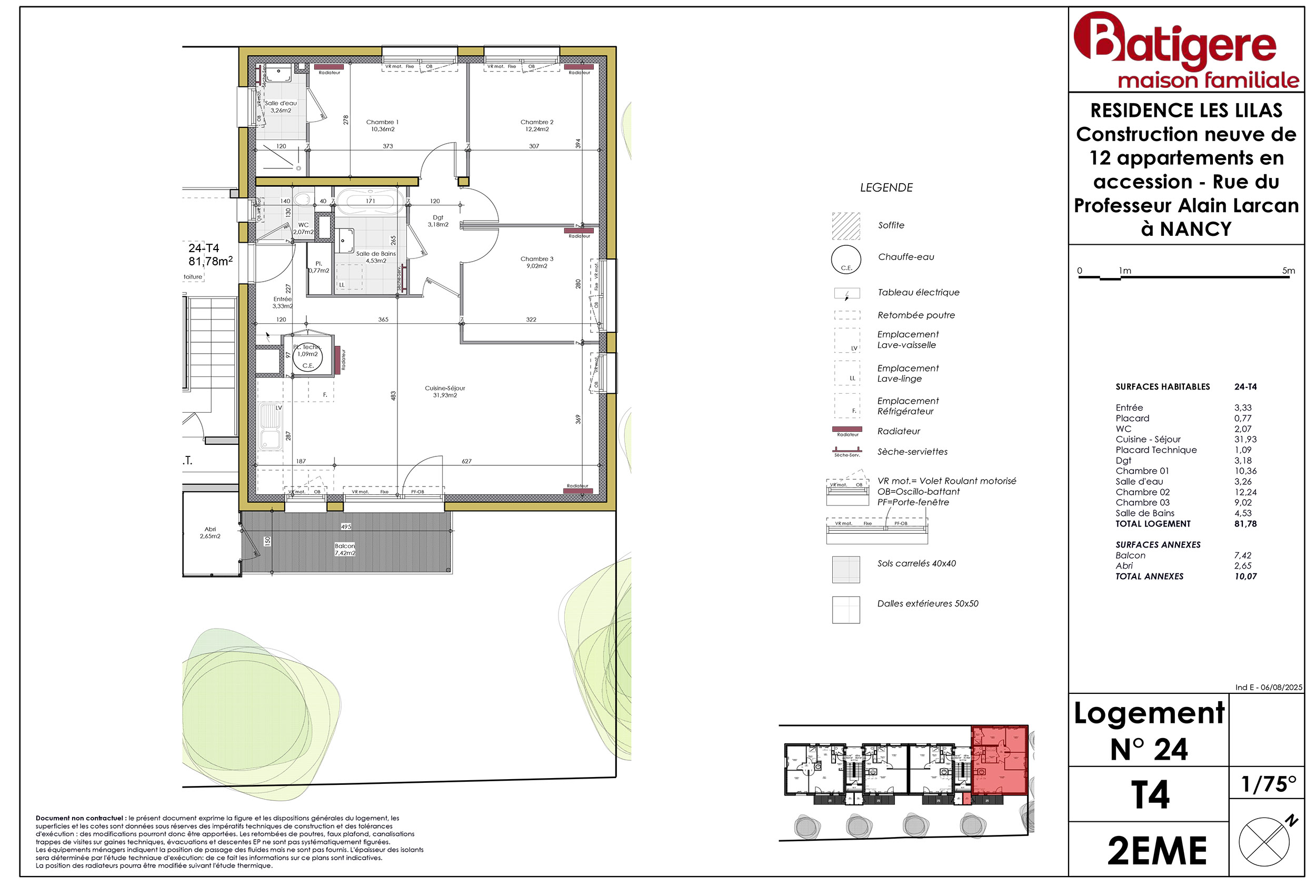 NANCY - Résidence les Lilas - Lot 24