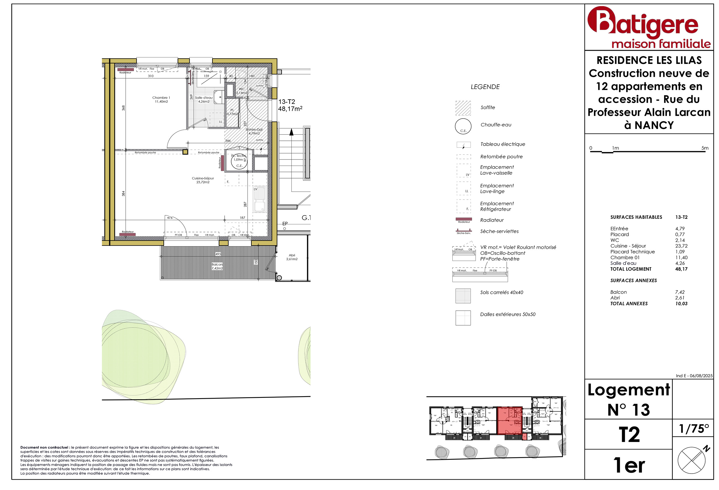 NANCY - Résidence les Lilas - Lot 13