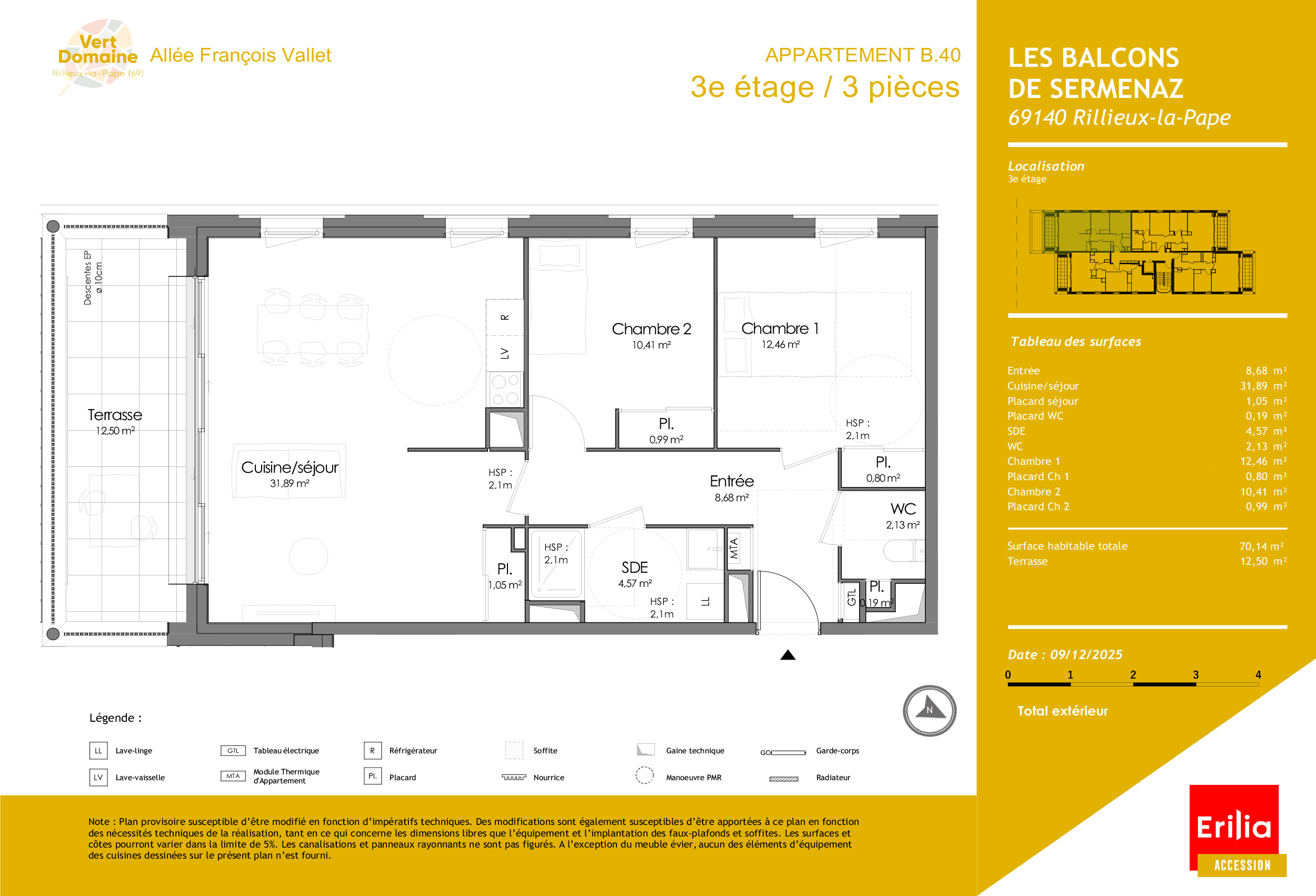 Rillieux-la-Pape - Vert Domaine - Lot b40