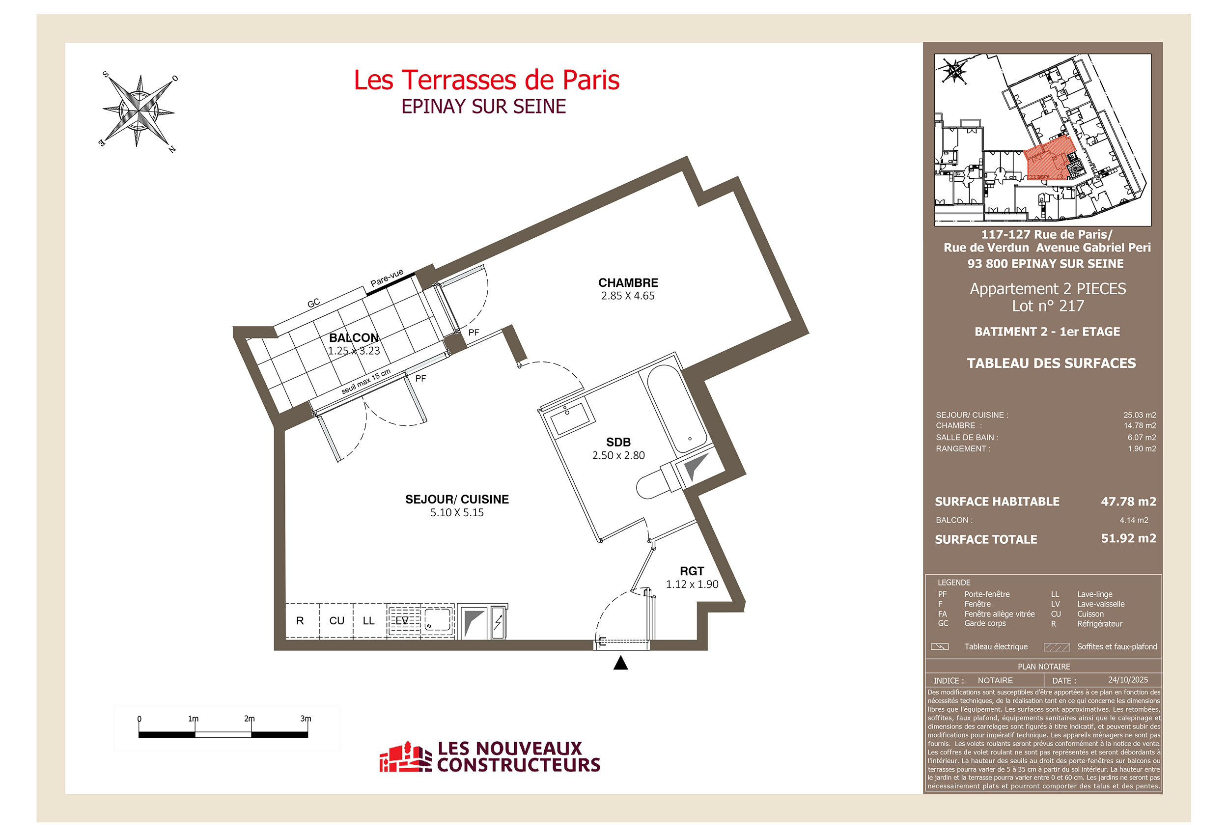 Epinay Sur Seine - Les Terrasses de Paris - Lot 217