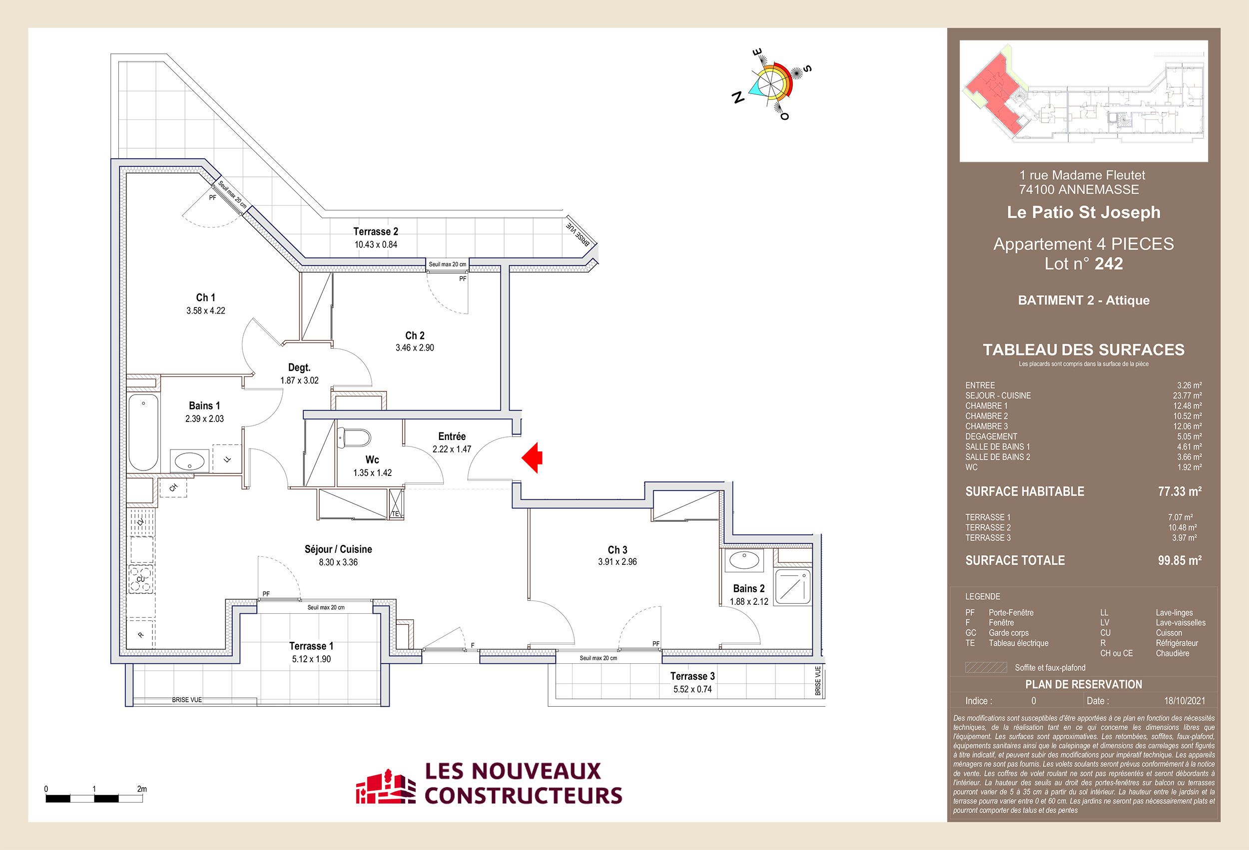 Annemasse - Le patio Saint Joseph - Lot 242 - 4 pièces