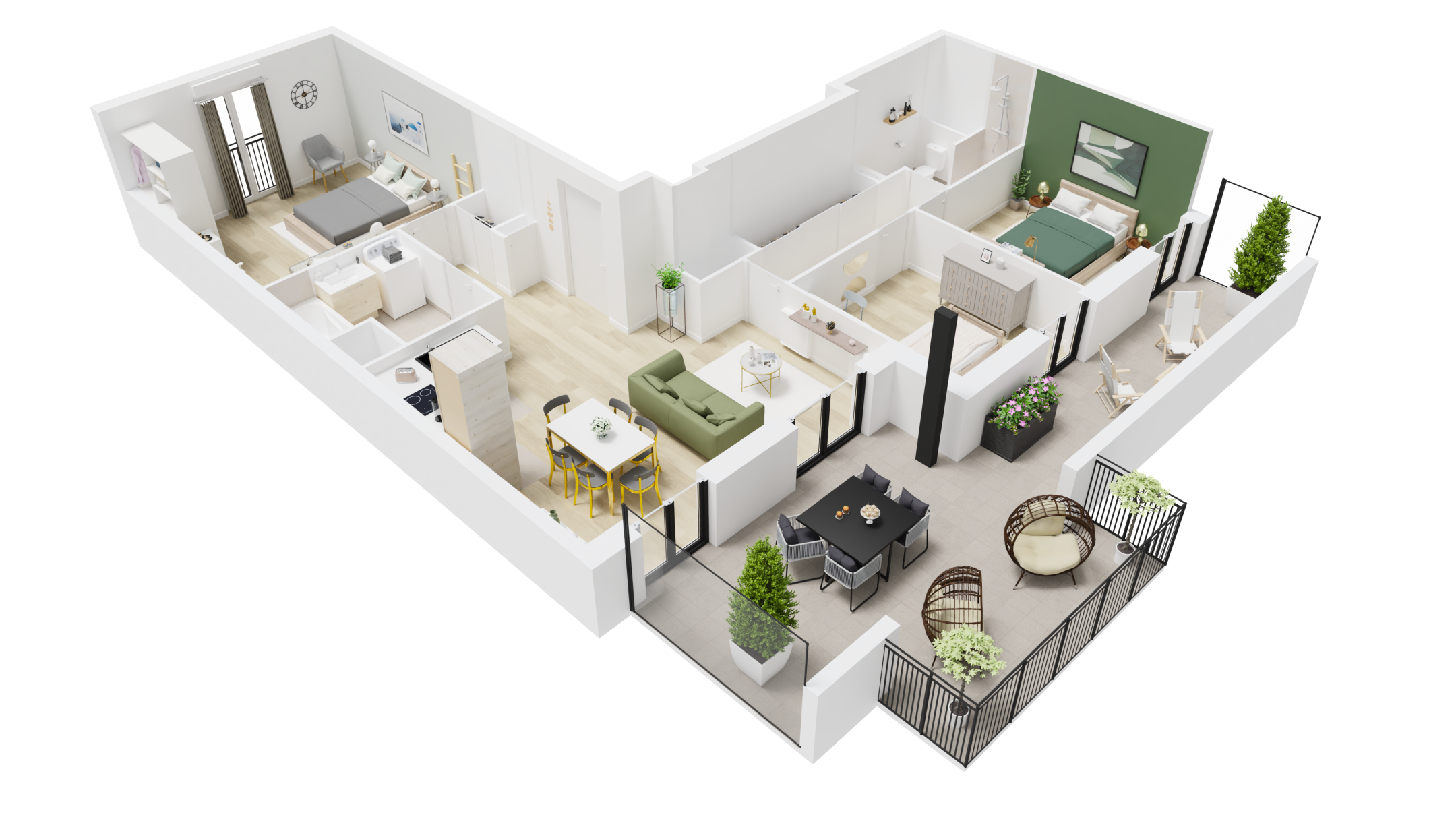 Le Perreux - Le Patio des Arts - Lot D34 - 4 pièces