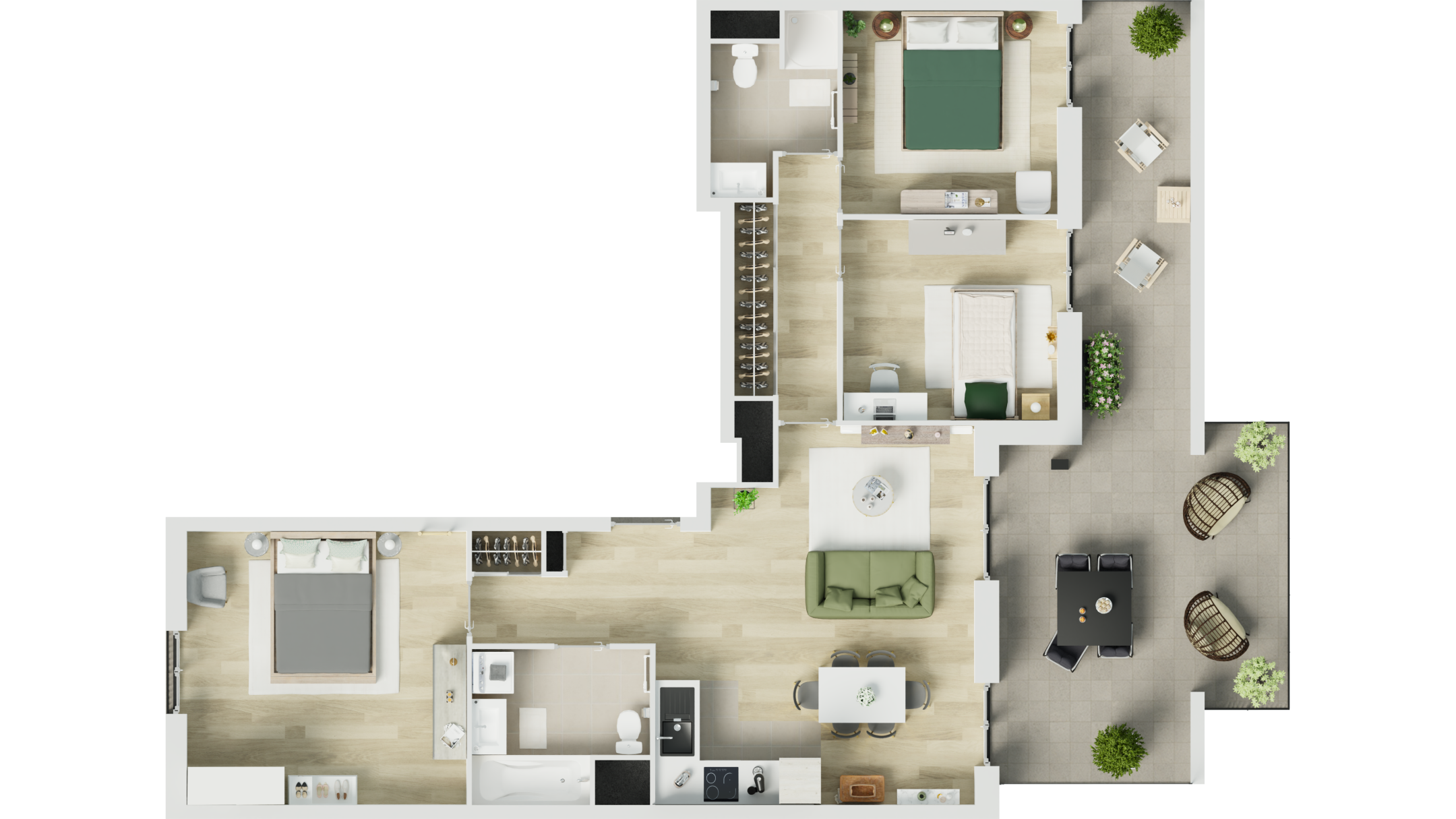 Le Perreux - Le Patio des Arts - Lot D34 - 4 pièces