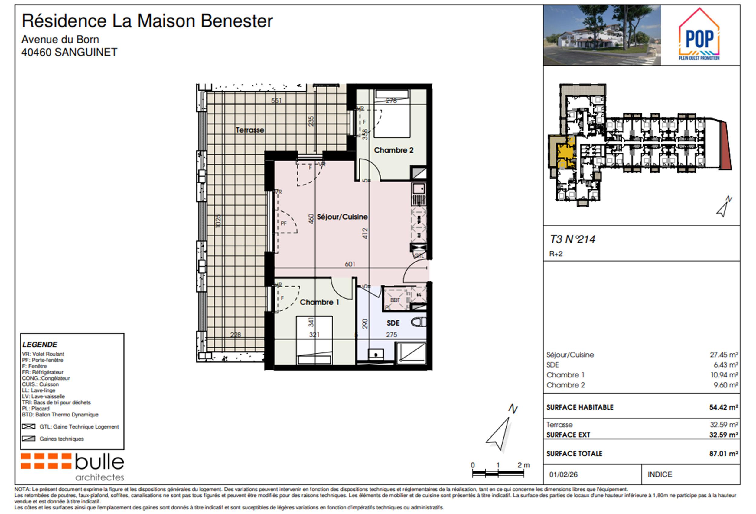 Sanguinet - La maison Bènester - Lot 214