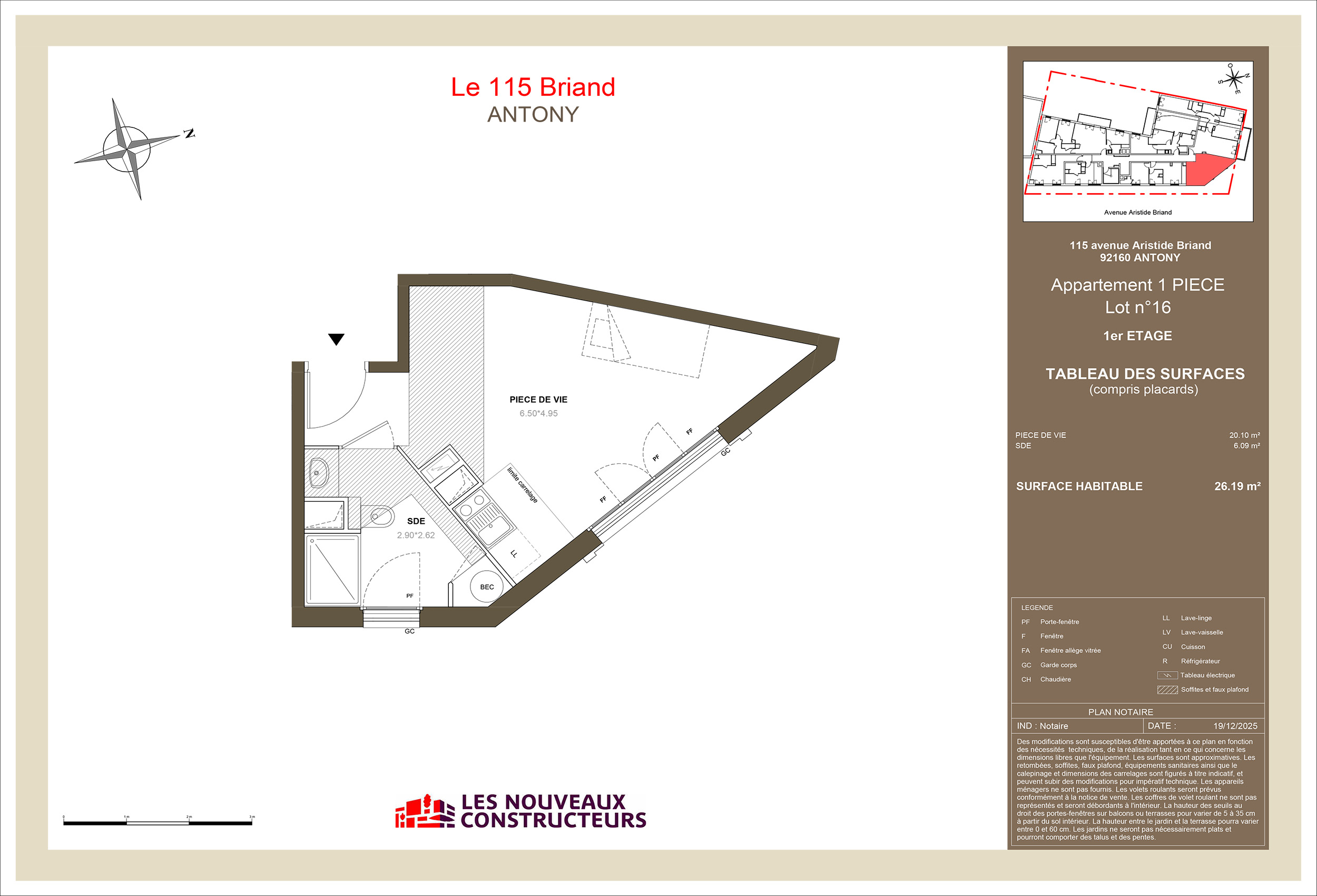 Antony - Le 115 Briand - Lot A16