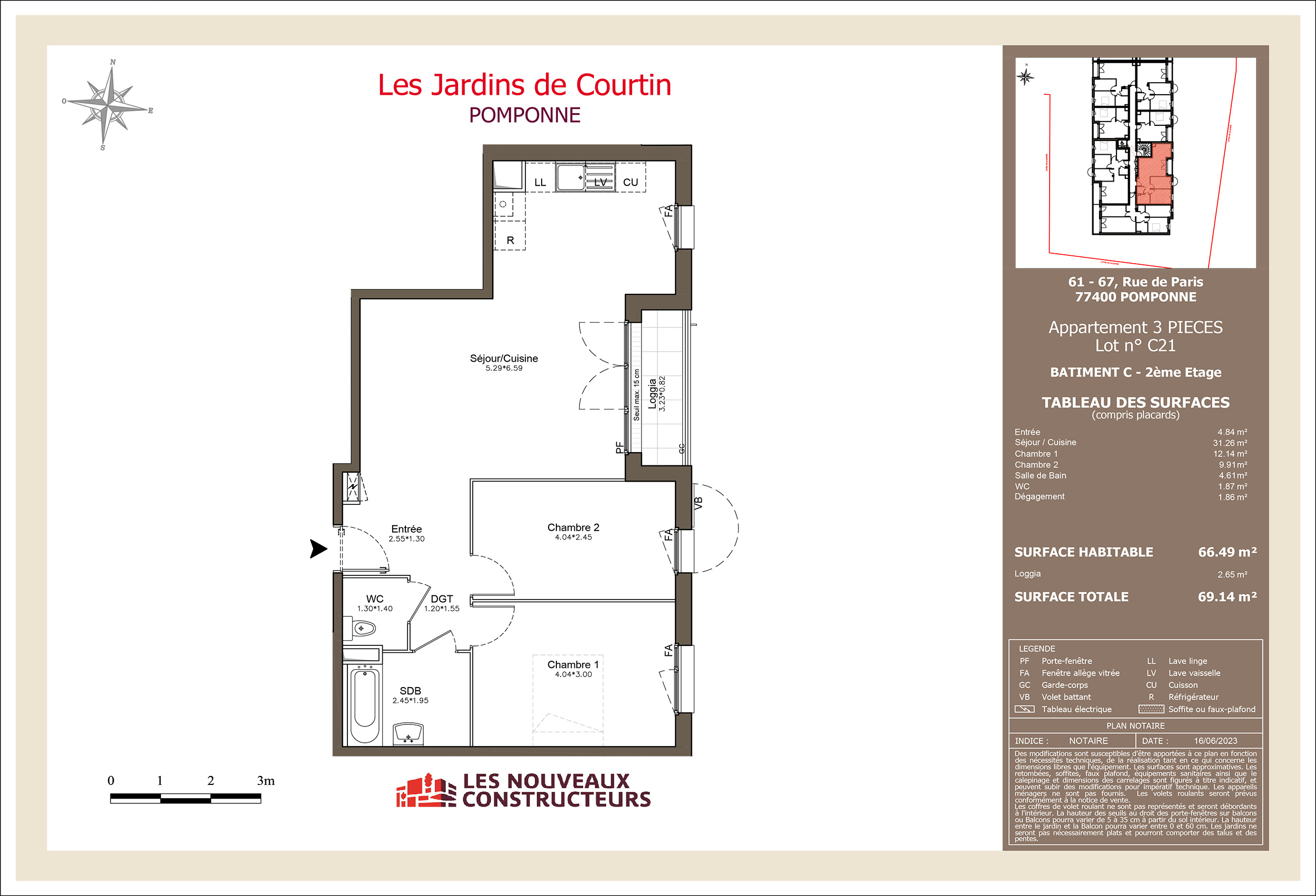 Pomponne  - Jardins de Courtin - Lot C21