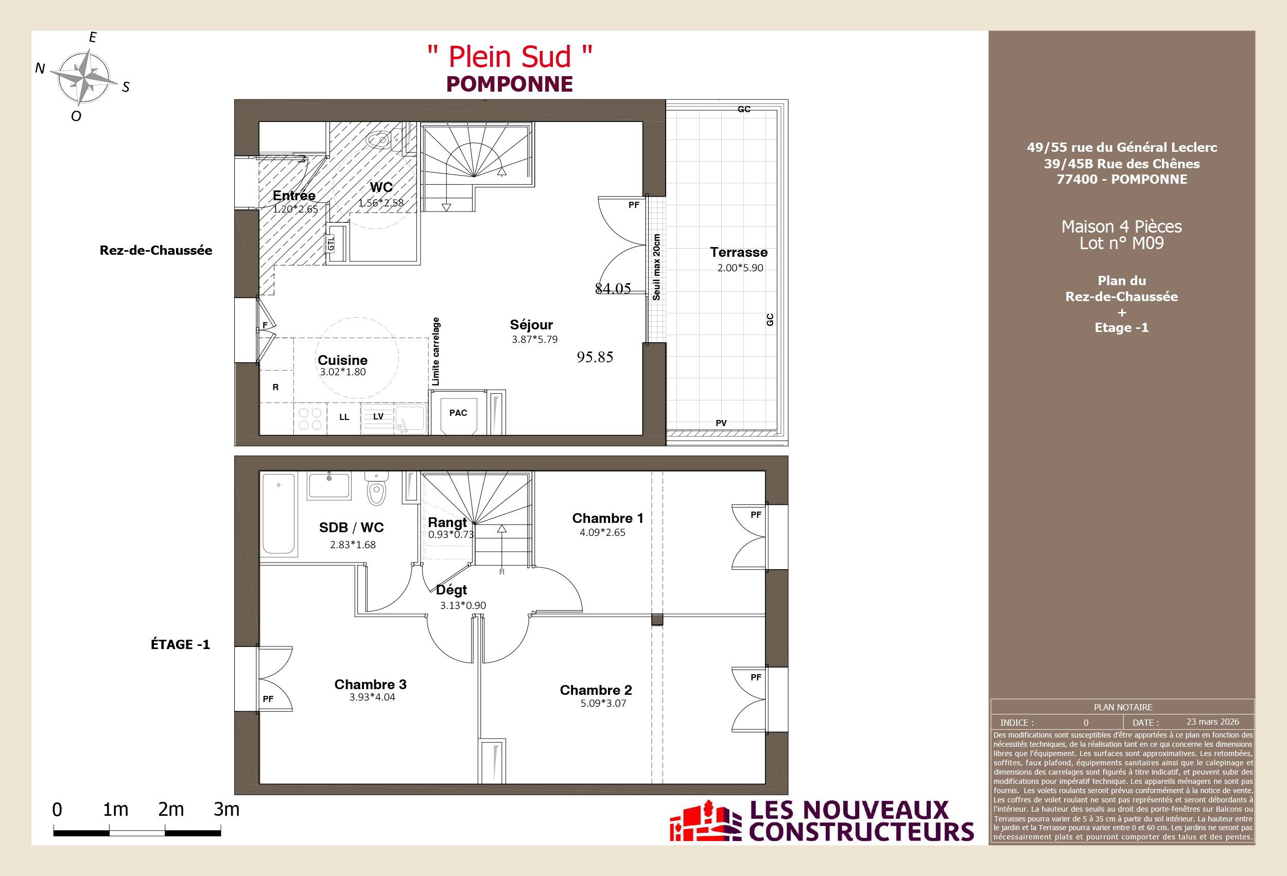 Pomponne  - Plein Sud - Lot M09