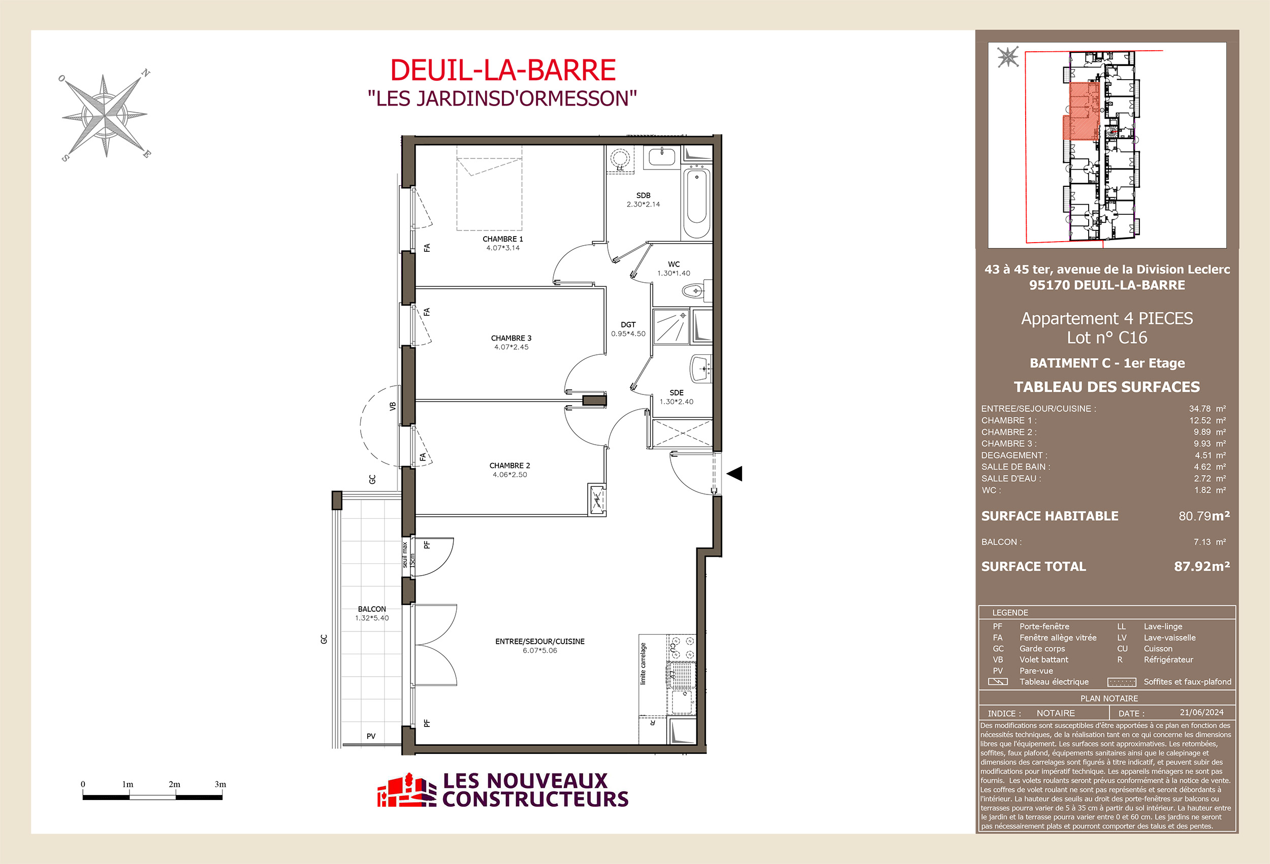 Deuil-la-Barre - Les Jardins d'Ormesson - Lot C16